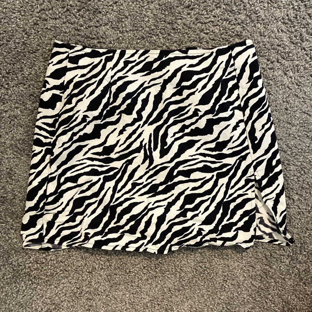 Motel zebra Jean skirt